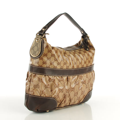 Gucci Crystal Monogram Mix Hobo Dark Brown 3 of 6