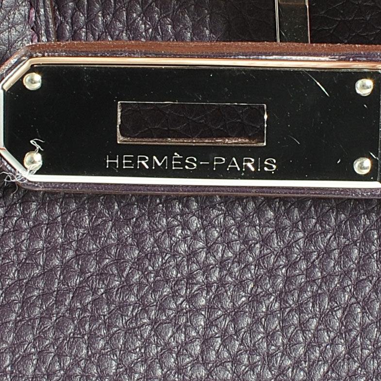 Taurillon Clemence Birkin 35 Raisin