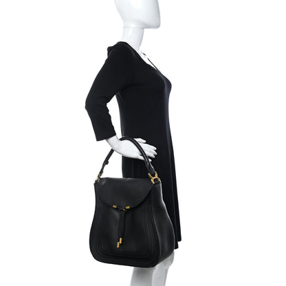 Chloe Calfskin Marcie Hobo Black 2 of 10