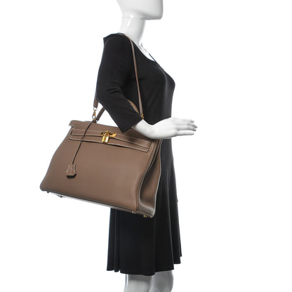 Hermes Togo Kelly Retourne 40 Etoupe 2 of 34