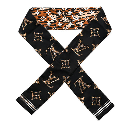 Louis Vuitton Silk Monogram Giant Jungle Bandeau Black 1 of 4