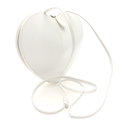 Alaia Lux Calfskin Le Coeur Bag Lacquer Optic White 3 of 8