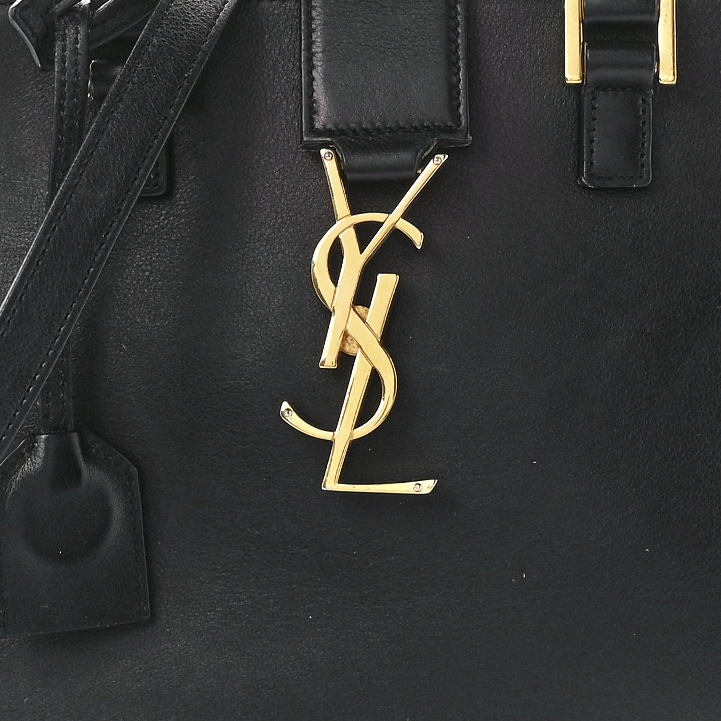 Calfskin Monogram Baby Cabas Black