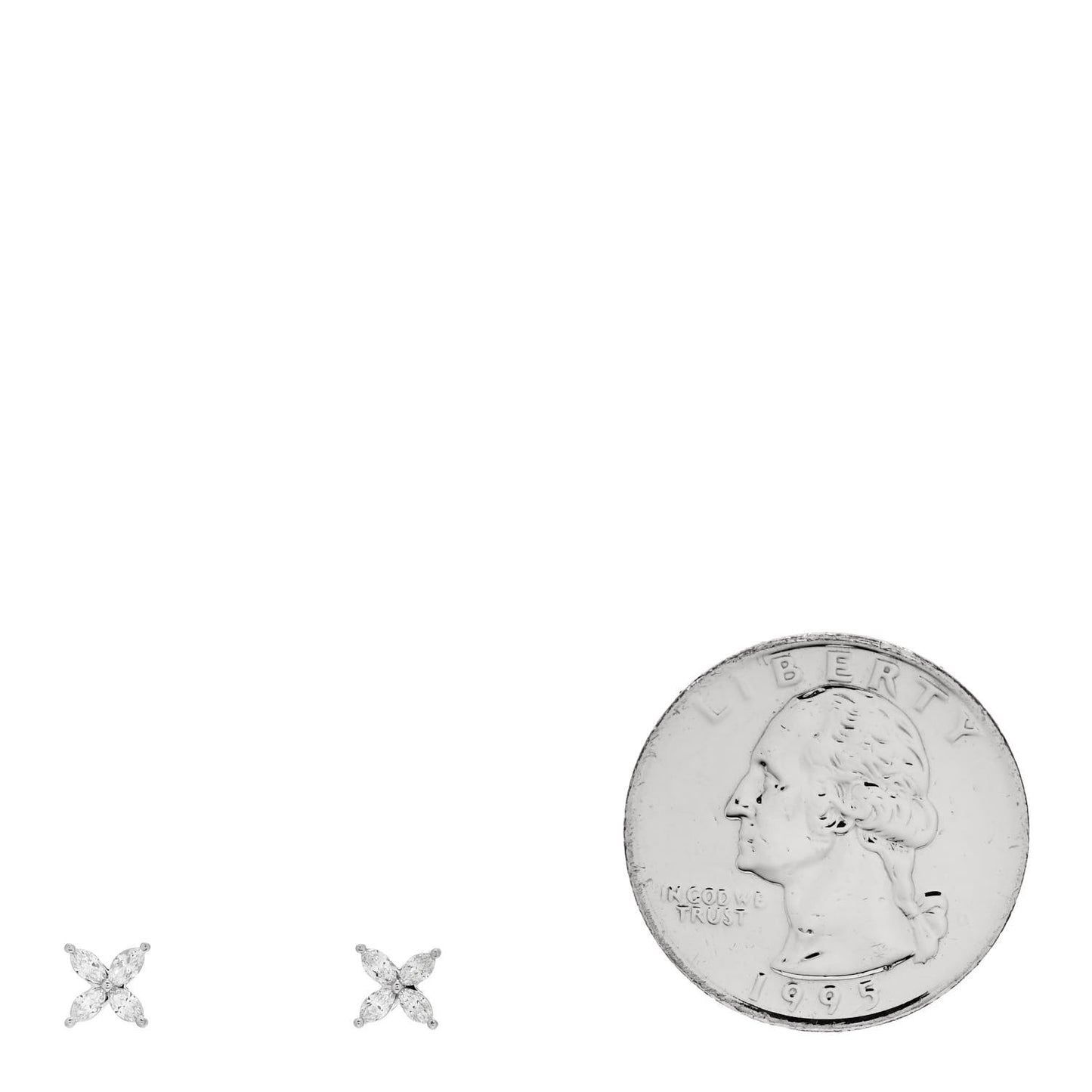 Platinum Diamond .19ct Mini Victoria Earrings