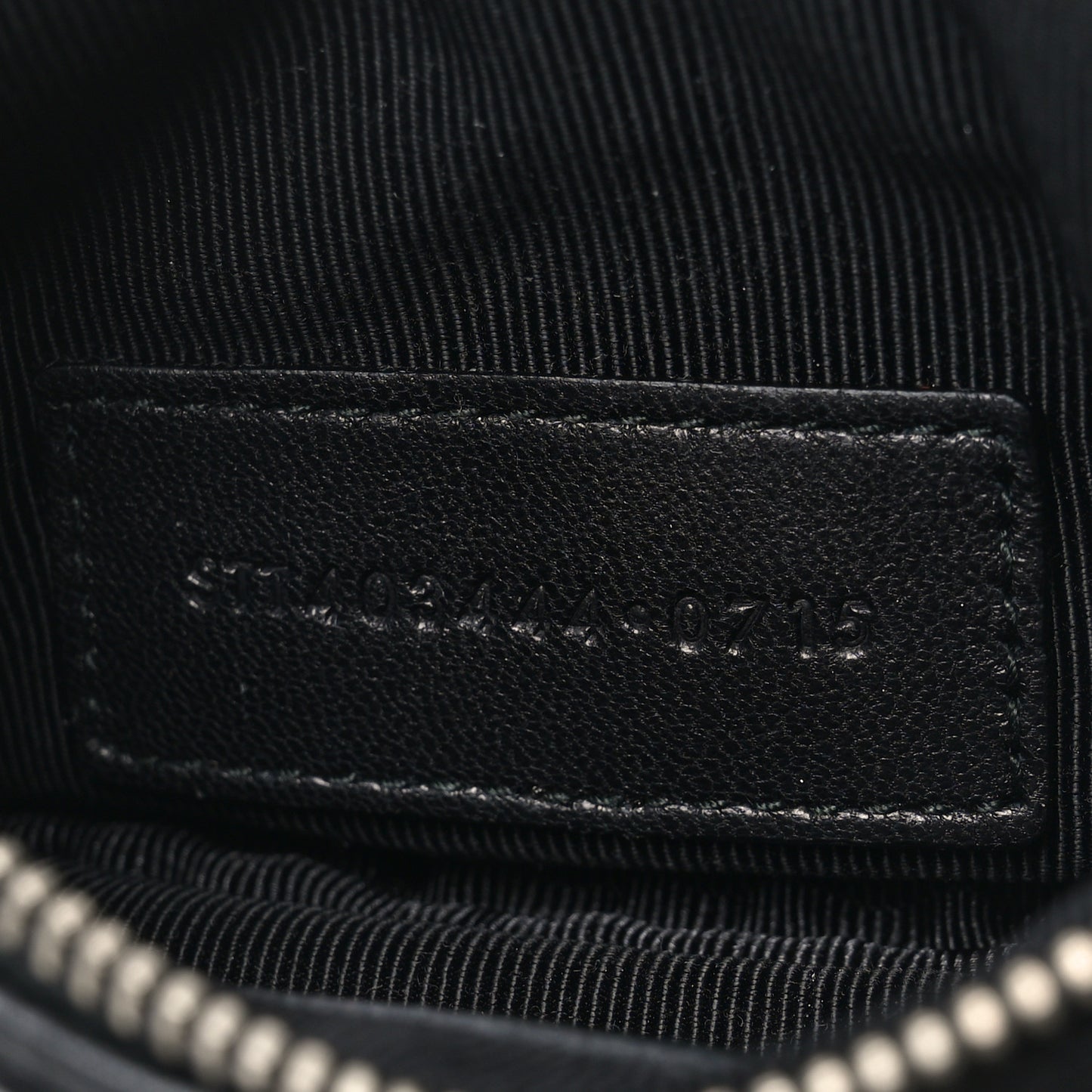 Calfskin Monogram Small Fringe Key Pouch Black