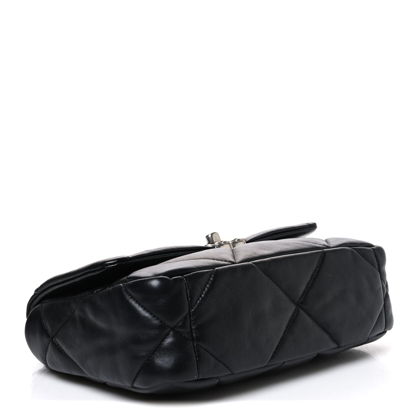 Lambskin Quilted Medium Chanel 19 Flap Black