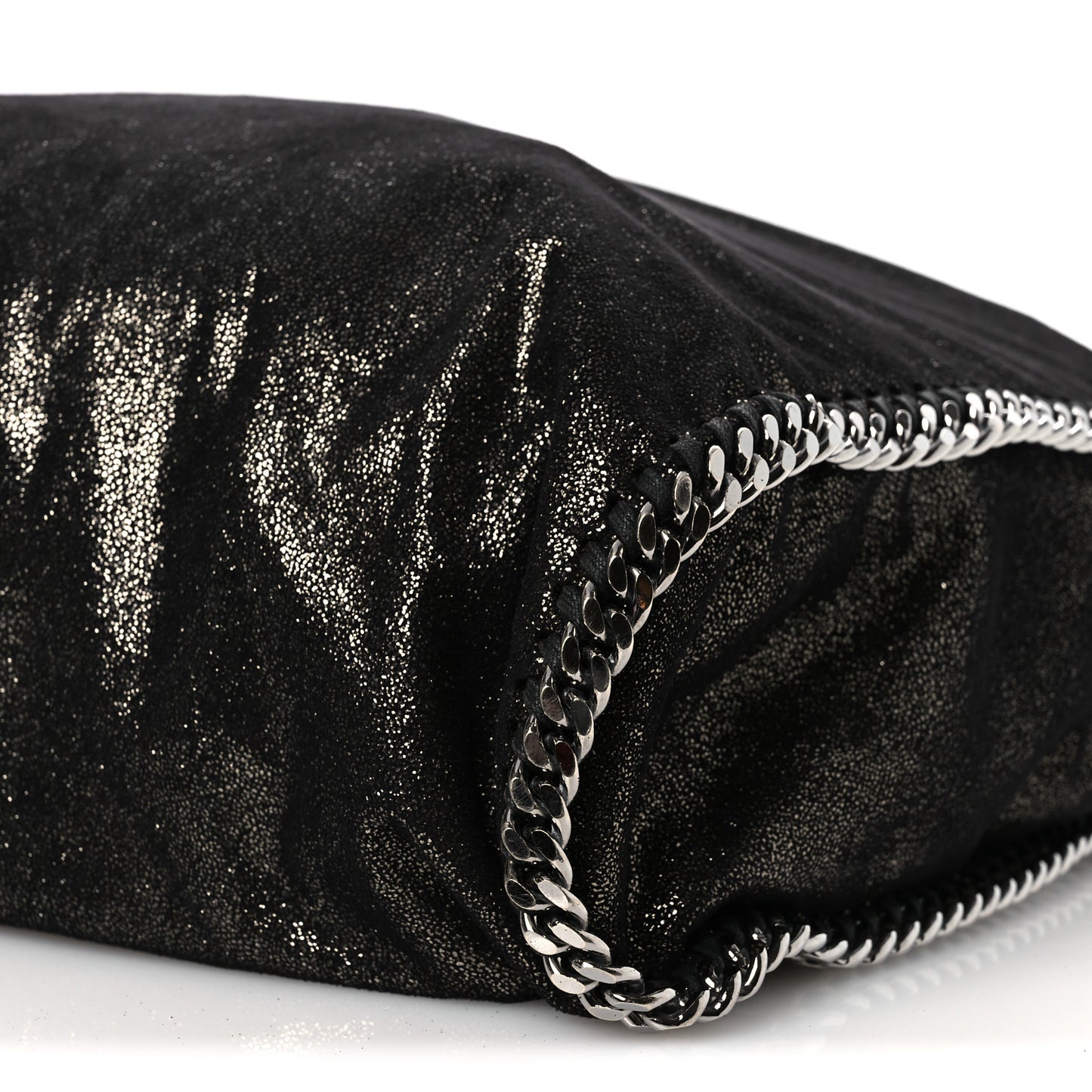 Shaggy Deer Falabella Fold Over Tote Black