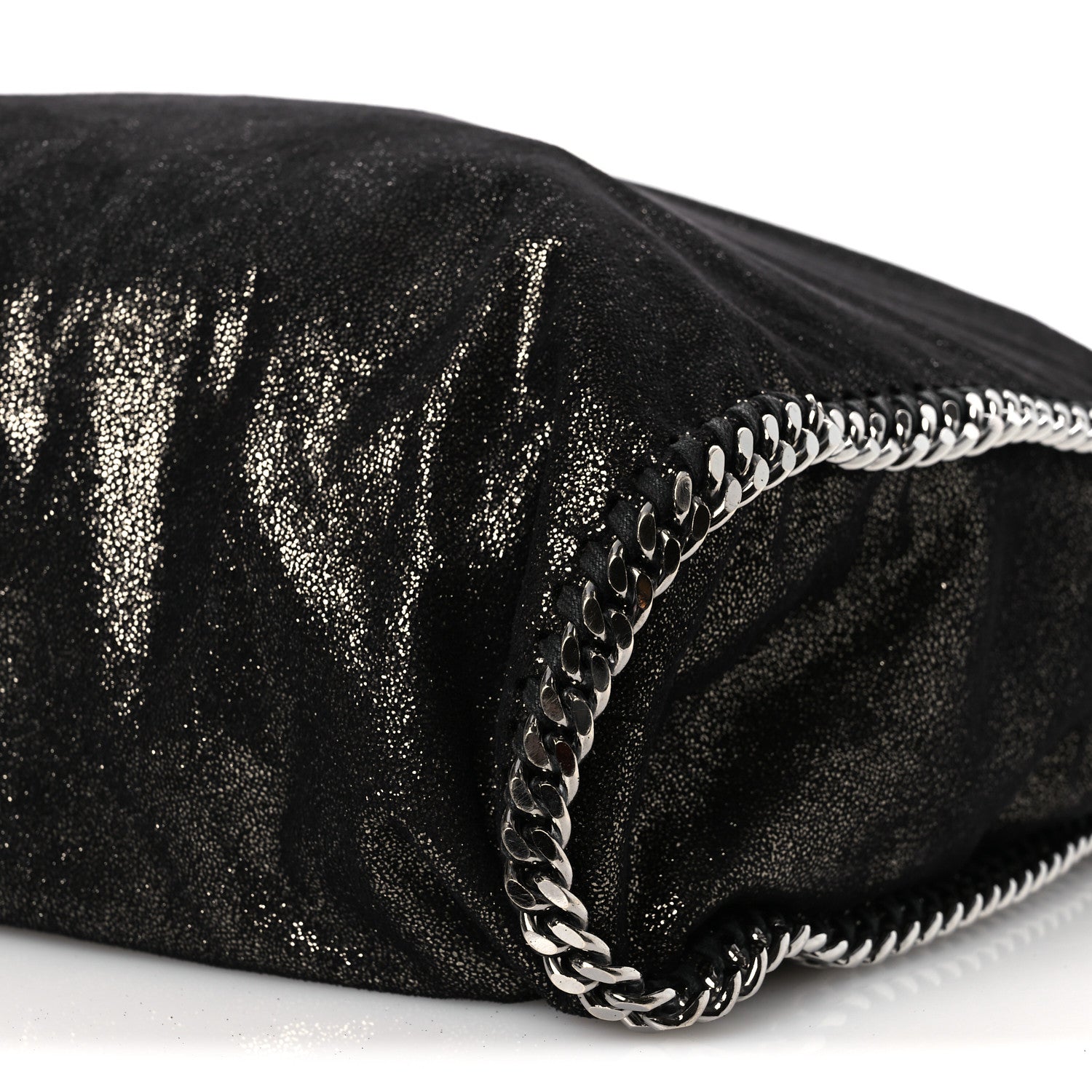 Stella McCartney Shaggy Deer Falabella Fold Over Tote Black 10 of 12