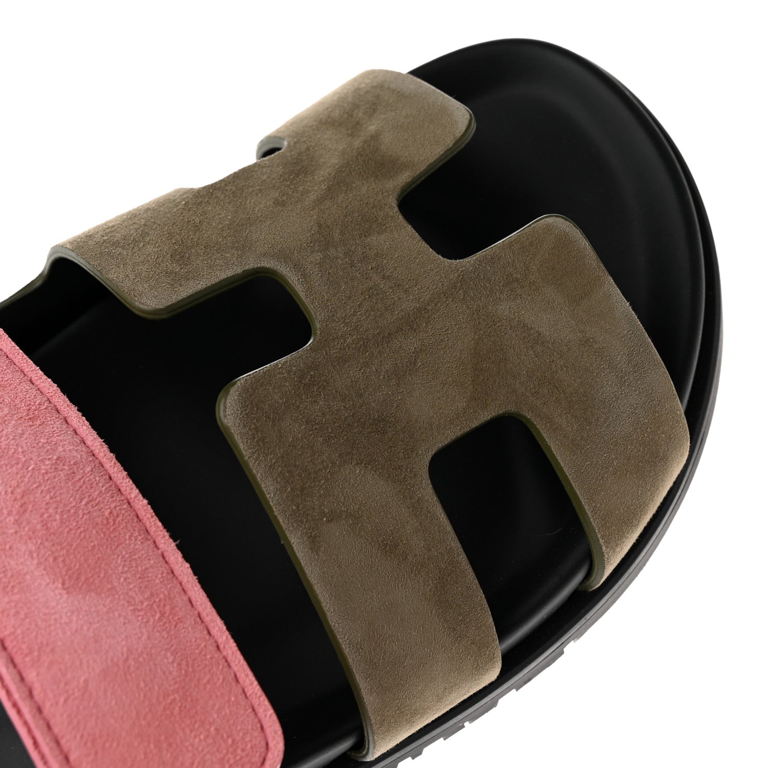 Hermes Suede Goatskin Womens Chypre Sandals 36 Toundra Rose Du Desert 11 of 11