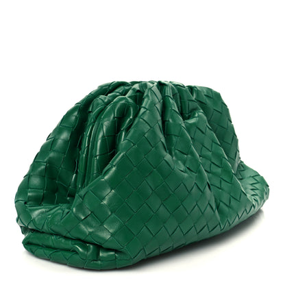 Bottega Veneta Nappa Maxi Intrecciato The Pouch Oversized Clutch Racing Green 3 of 11