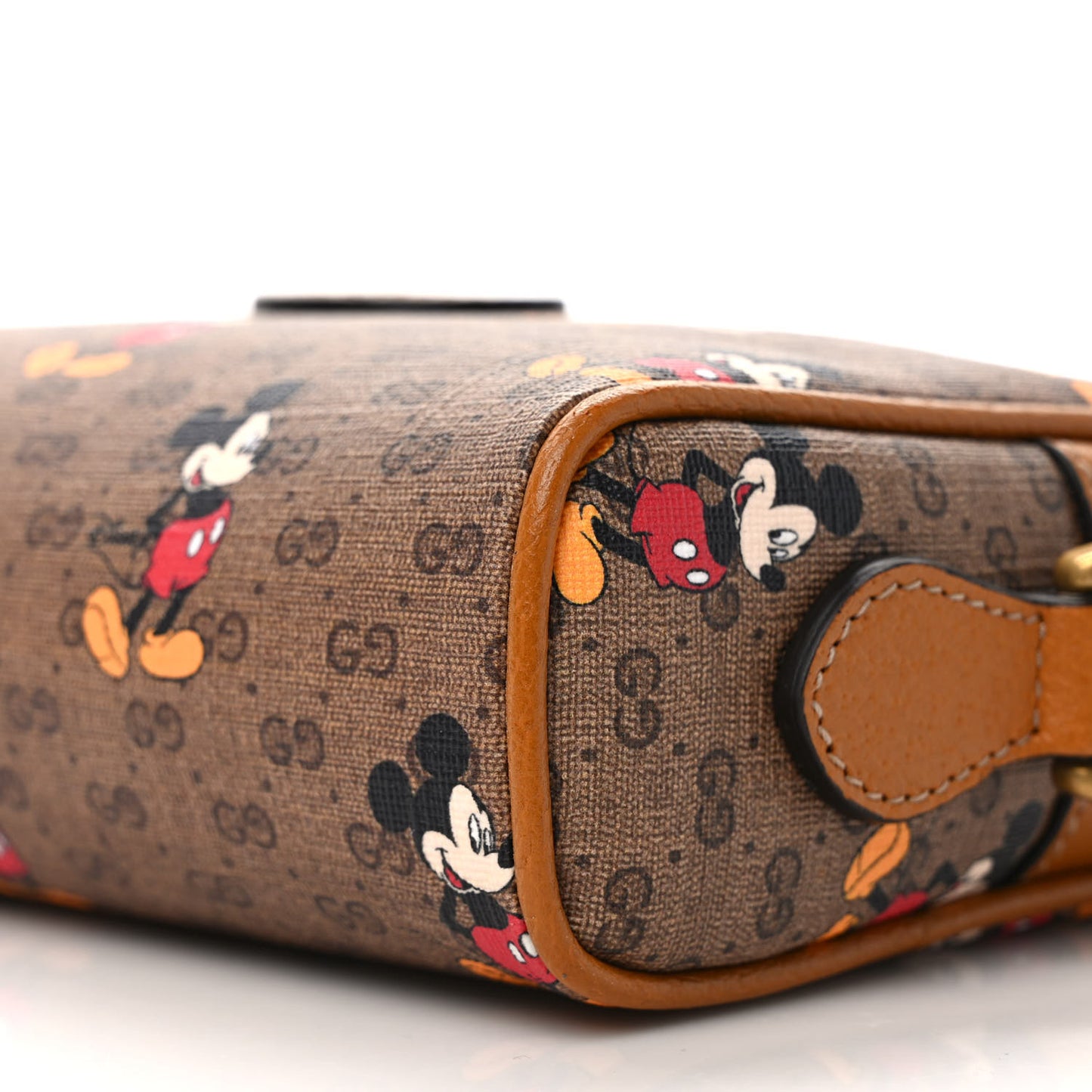X DISNEY Mini Vintage GG Supreme Monogram Mickey Mouse Shoulder Bag Beige Vintage Sun Oil