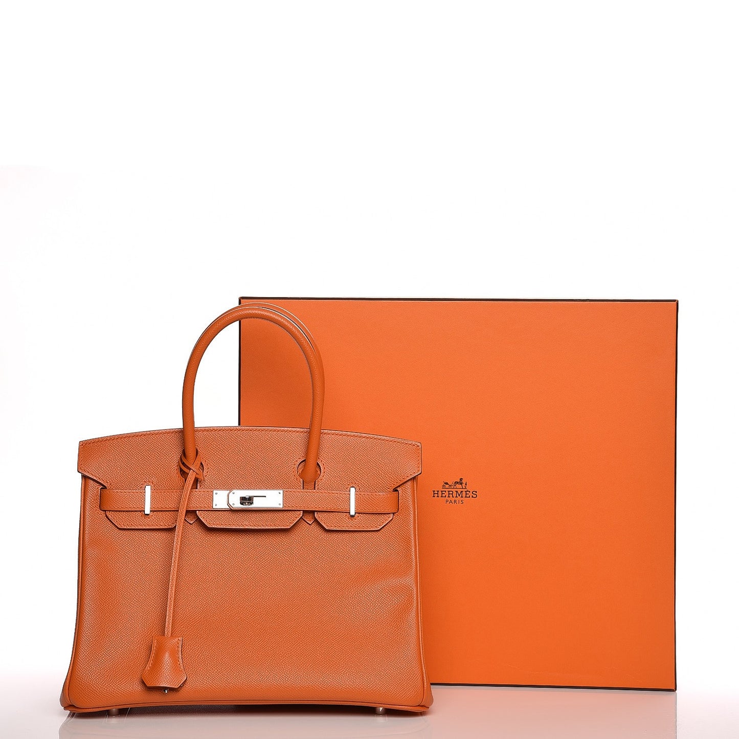 Epsom Birkin 30 Orange