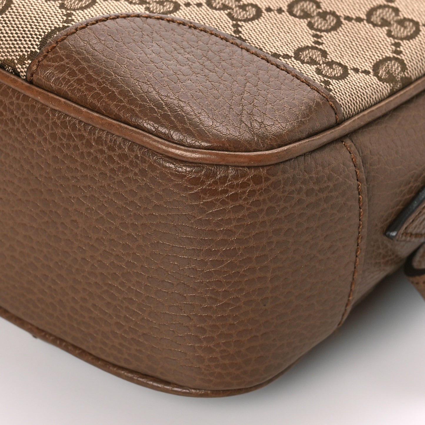 Monogram Mini Bree Messenger Bag Beige Tabacco
