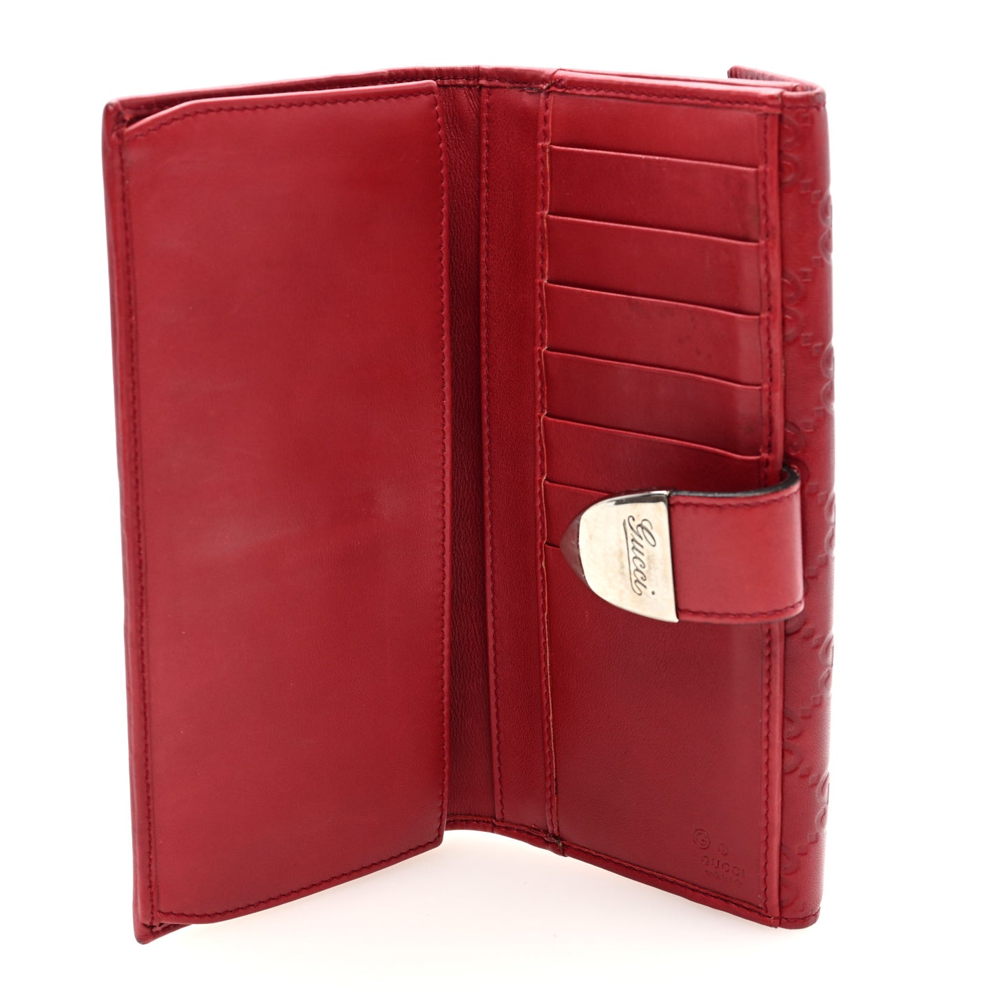 Guccissima Continental Wallet Red