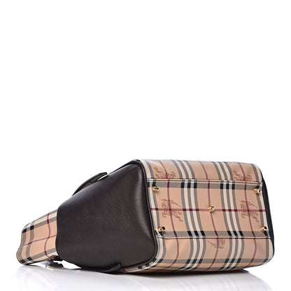 Burberry Haymarket Check Small Canterbury Tote Chocolate 4 of 13