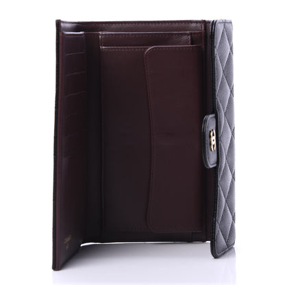 Chanel Caviar Quilted Long Flap Wallet Black 5 of 10