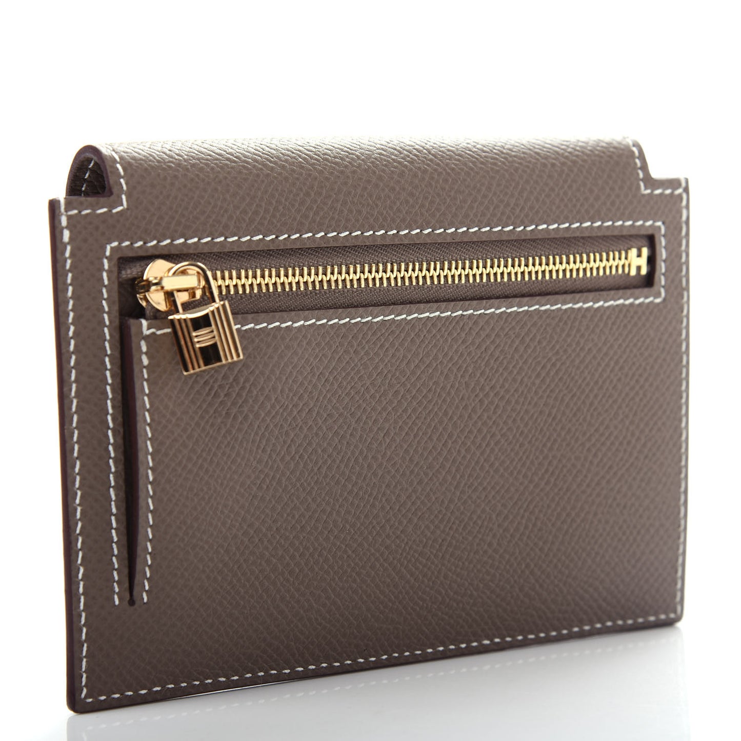 Epsom Kelly Pocket Compact Wallet Etoupe