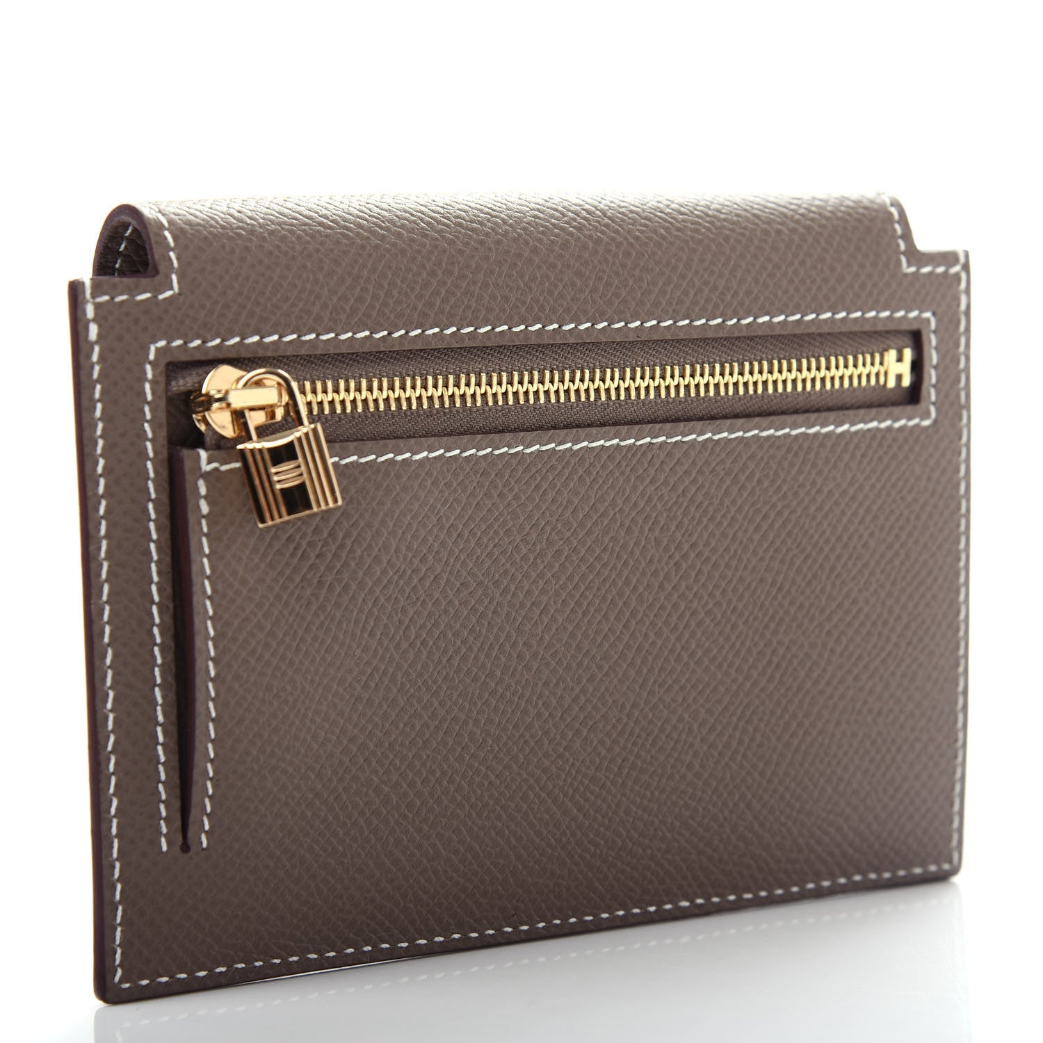 Hermes Epsom Kelly Pocket Compact Wallet Etoupe 3 of 8