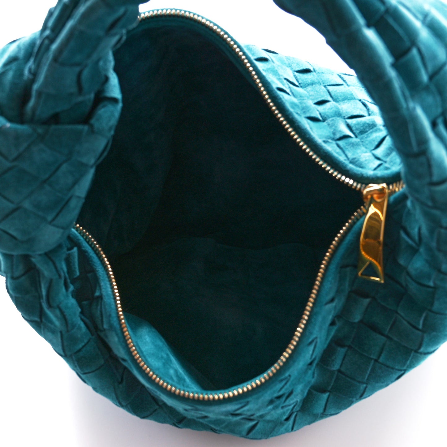 Suede Intrecciato Teen Jodie Hobo Petroleum Blue