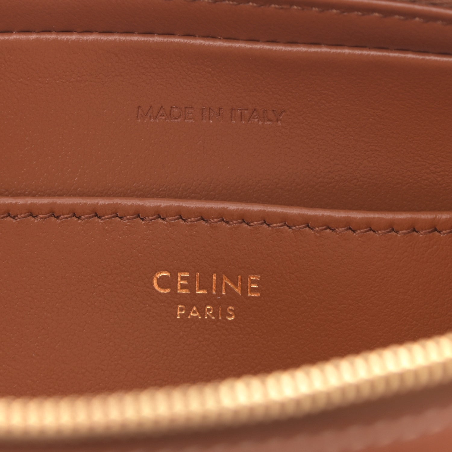 Celine Smooth Calfskin Cuir Triomphe Mini Camera Shoulder Bag Tan 6 of 9