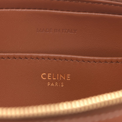 Celine Smooth Calfskin Cuir Triomphe Mini Camera Shoulder Bag Tan 6 of 9