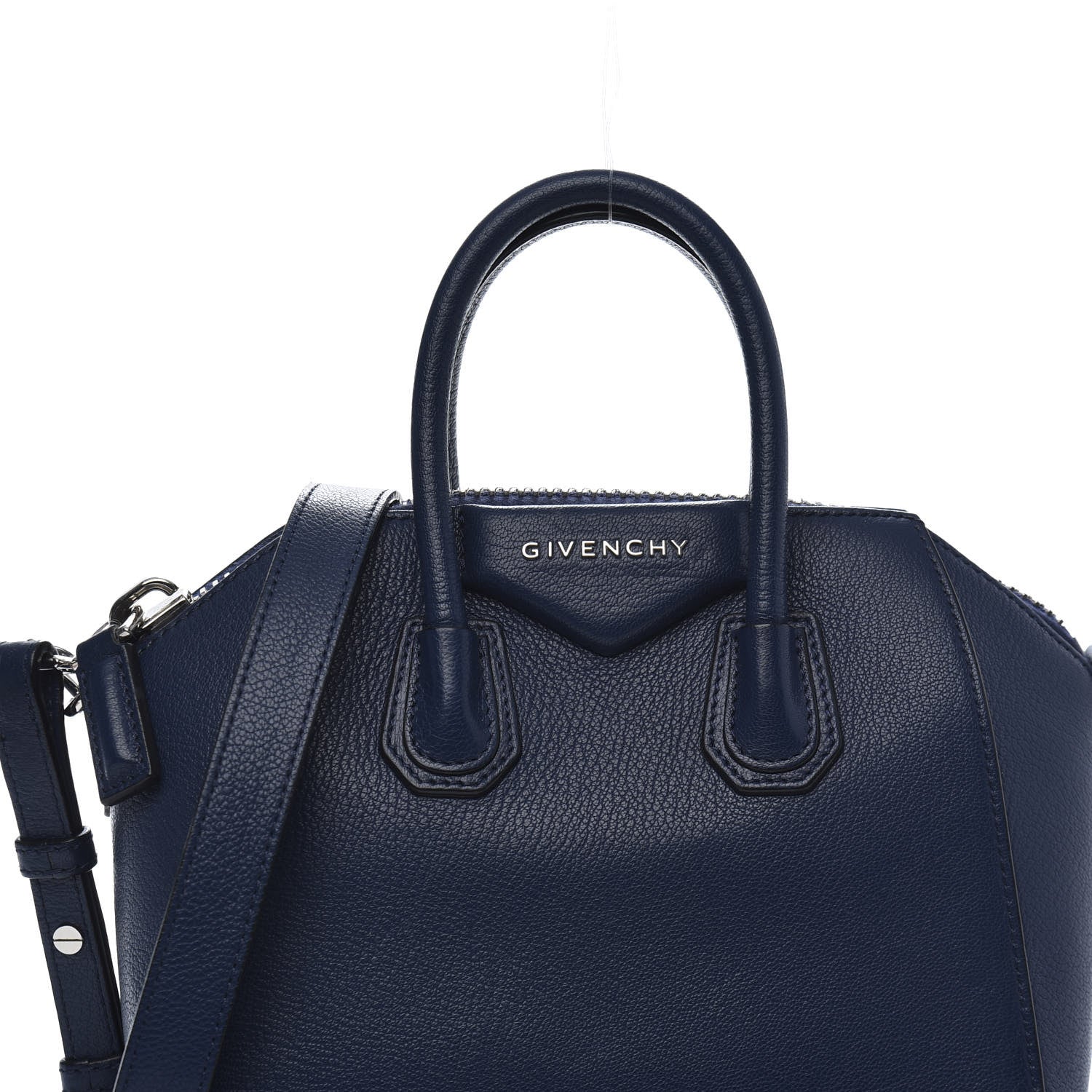 Givenchy Sugar Goatskin Mini Antigona Night Blue 10 of 12