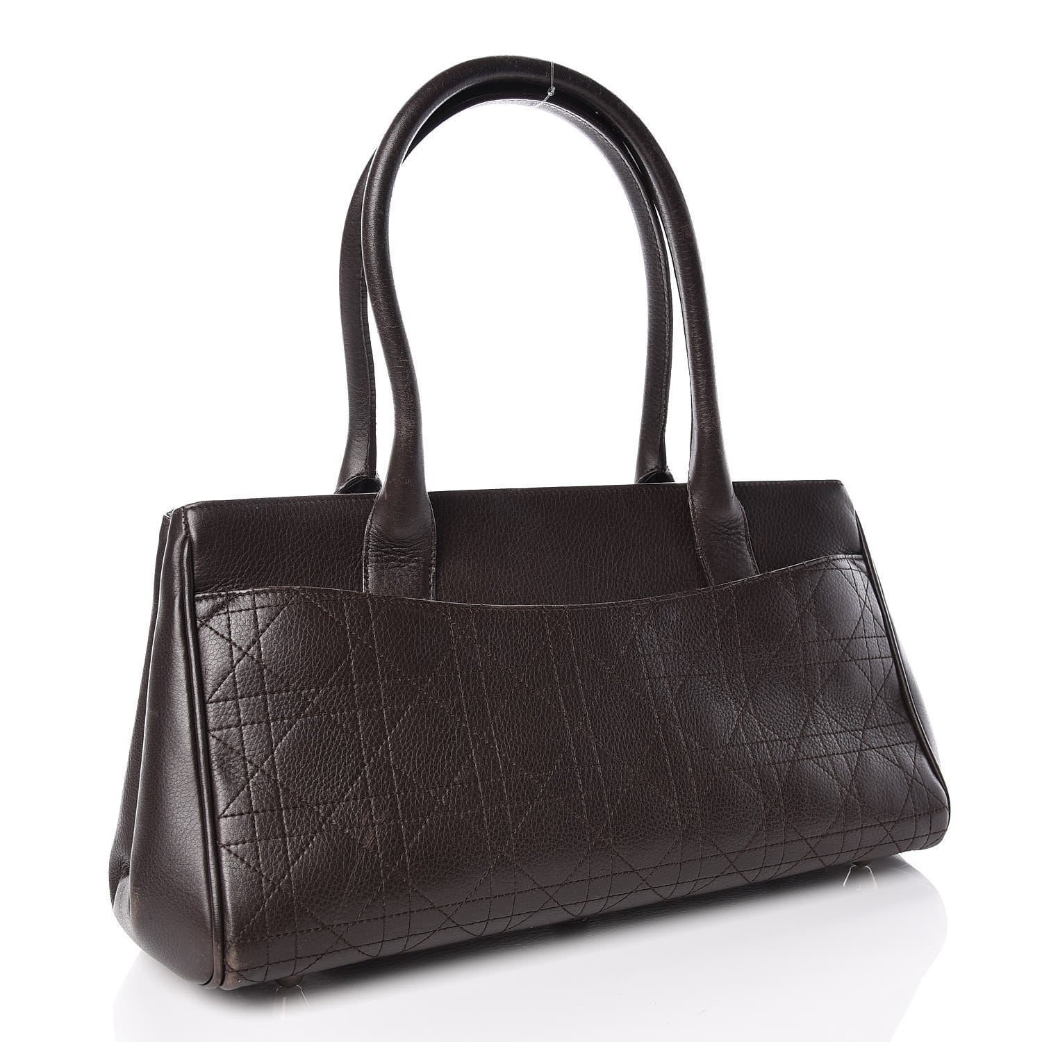 Christian Dior Calfskin Cannage Shoulder Bag Dark Brown 3 of 24