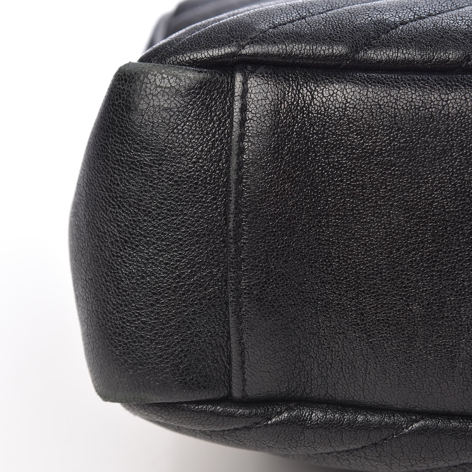 Saint Laurent Sheepskin Matelasse Chevron Monogram Large College Satchel Black 24 of 24