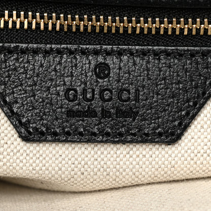 Gucci Jacquard Denim GG Monogram Small Jackie 1961 Hobo Black Ivory 5 of 7