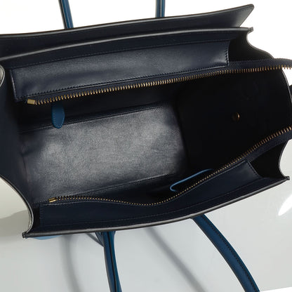 Celine Smooth Calfskin Micro Tri-Color Luggage Deepsea 5 of 8