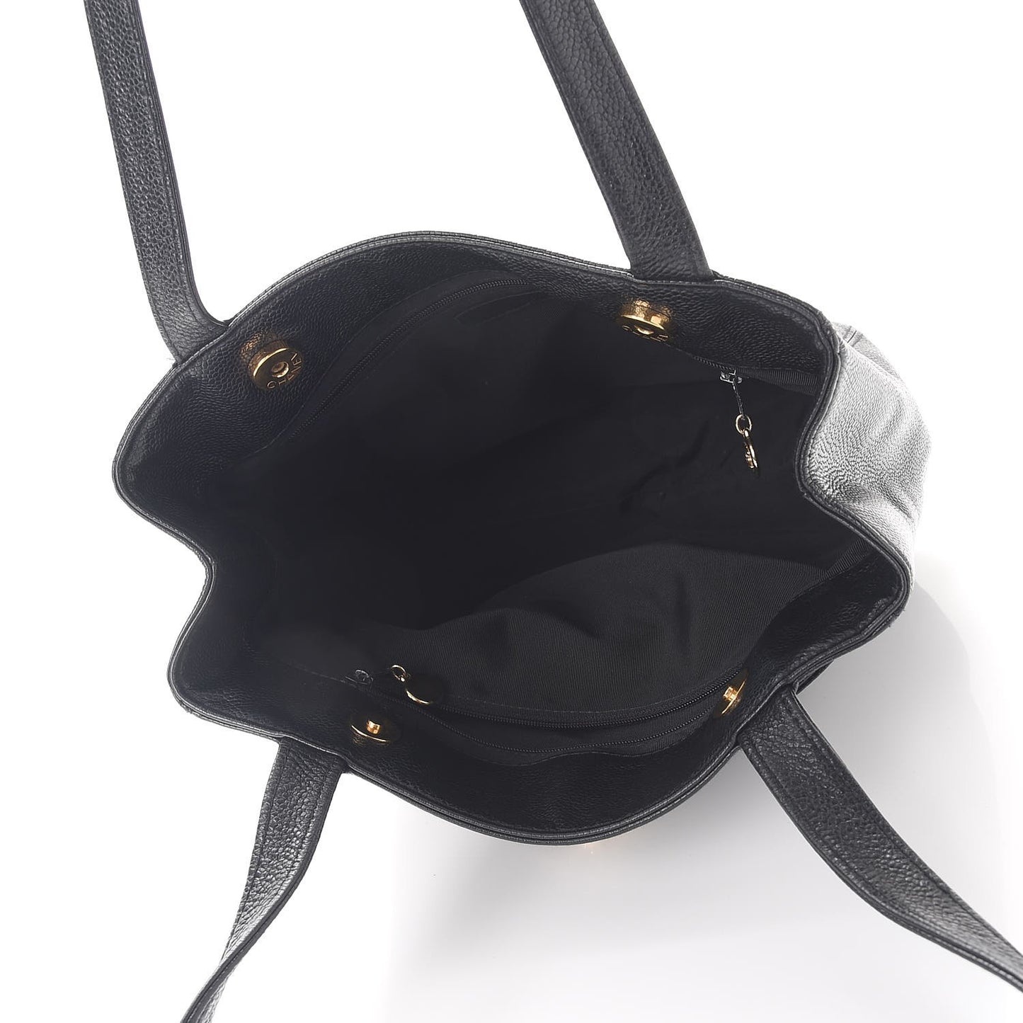 Caviar CC Shoulder Bag Black