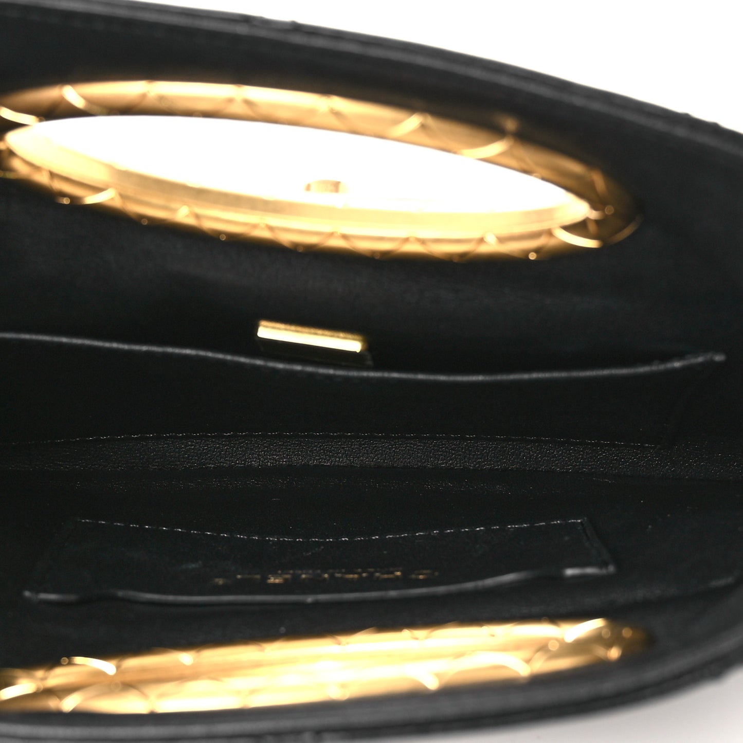 Lambskin Quilted Clutch Mini Flap Bag Black
