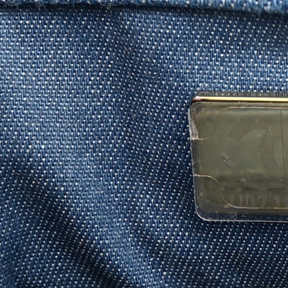 Chanel Denim Quilted Mini Pearl Crush Rectangular Flap Blue 6 of 12