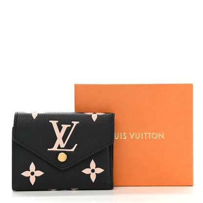 Louis Vuitton Empreinte Monogram Giant Victorine Wallet Black Beige 7 of 7