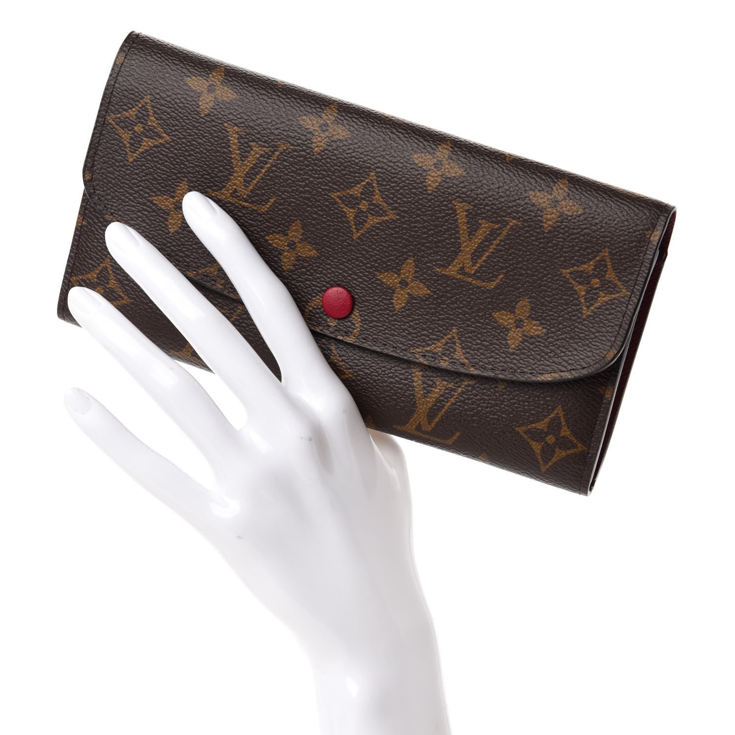 Louis Vuitton Monogram Emilie Wallet Fuchsia 2 of 7