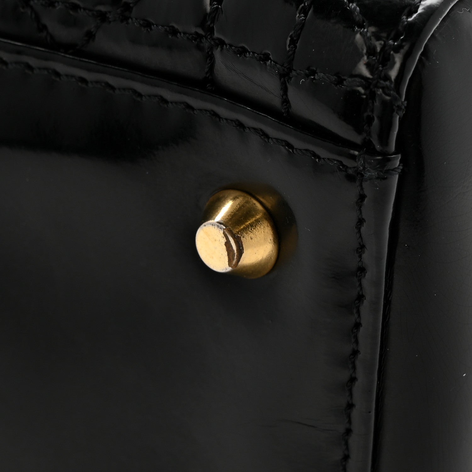 Christian Dior Patent Cannage Medium Lady Dior Black 13 of 15