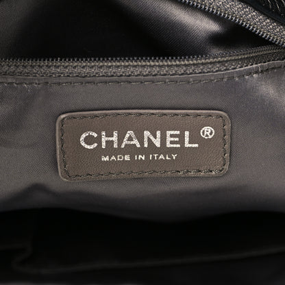 Chanel Lambskin Shearling CC Flap Bag Black 6 of 9