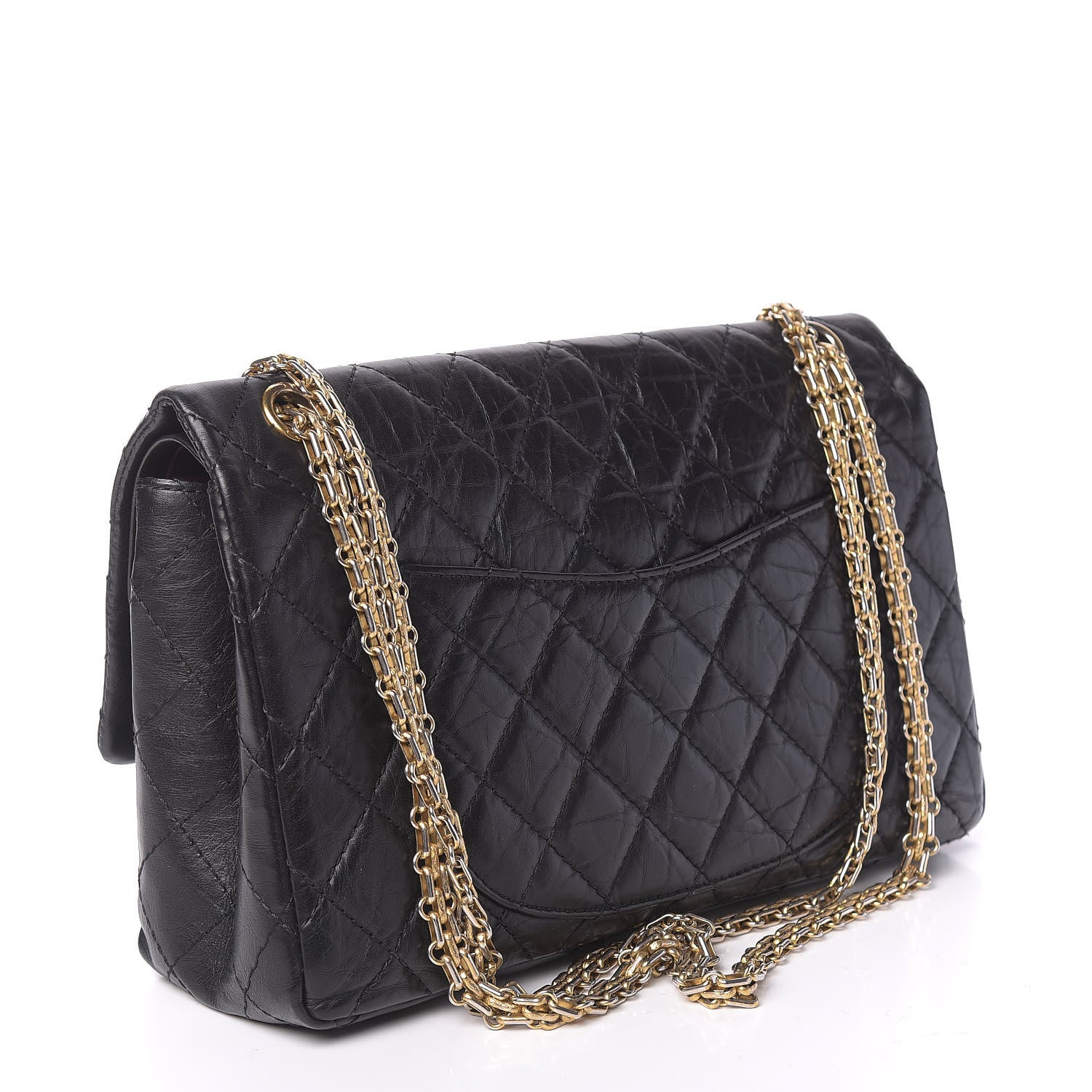 Chanel Aged Calfskin Quilted 2.55 Reissue 226 Flap Black 4 of 11