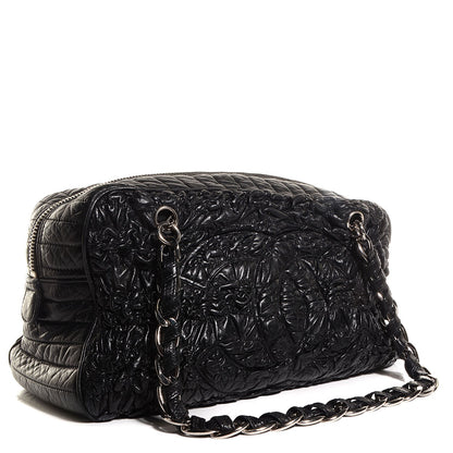 Chanel Lambskin Astrakan Bowler Black 3 of 7