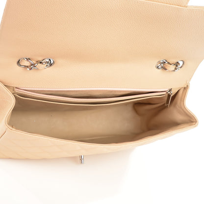 Chanel Caviar Quilted Jumbo Single Flap Beige Clair 5 of 8