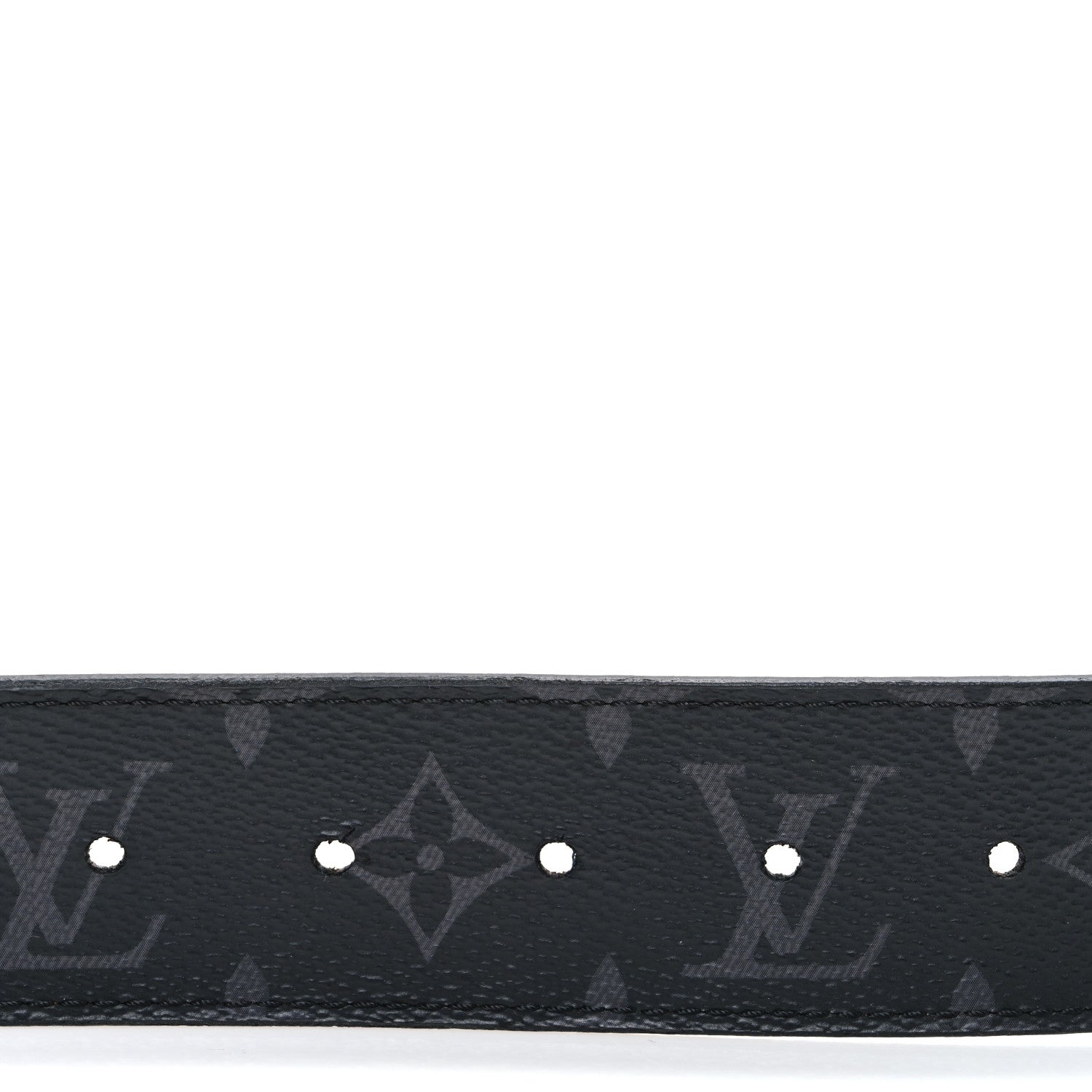 Louis Vuitton Monogram Eclipse Taigarama 40mm LV Initiales Reversible Belt 95 38 Black 3 of 7