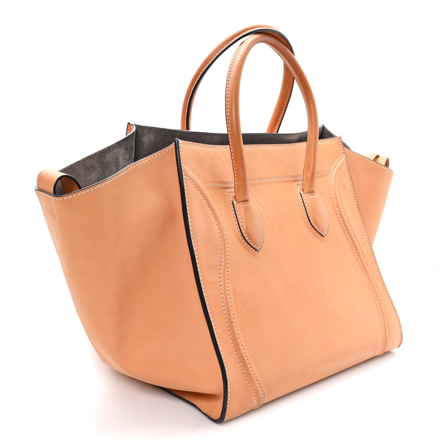 Natural Calfskin Medium Phantom Luggage Beige