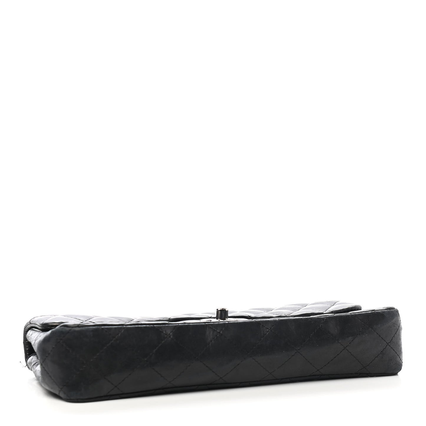 Lambskin Quilted East West Flap Black