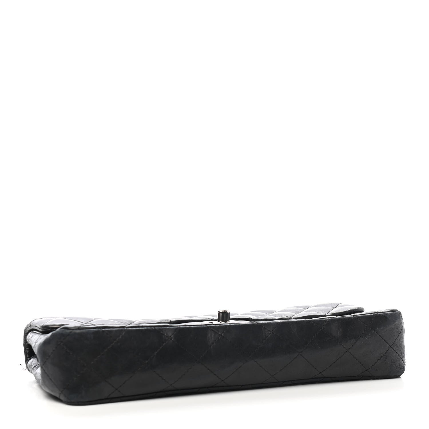 Chanel Lambskin Quilted East West Flap Black 4 of 12