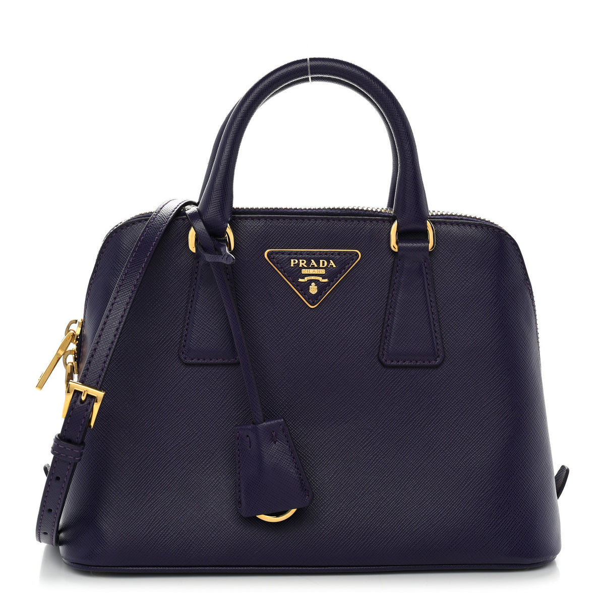 Prada Saffiano Lux Small Promenade Tote Bluette Viola 1 of 19