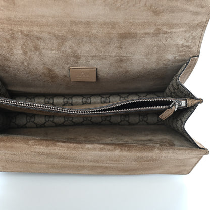 Gucci GG Supreme Monogram Medium Dionysus Shoulder Bag Taupe 5 of 11