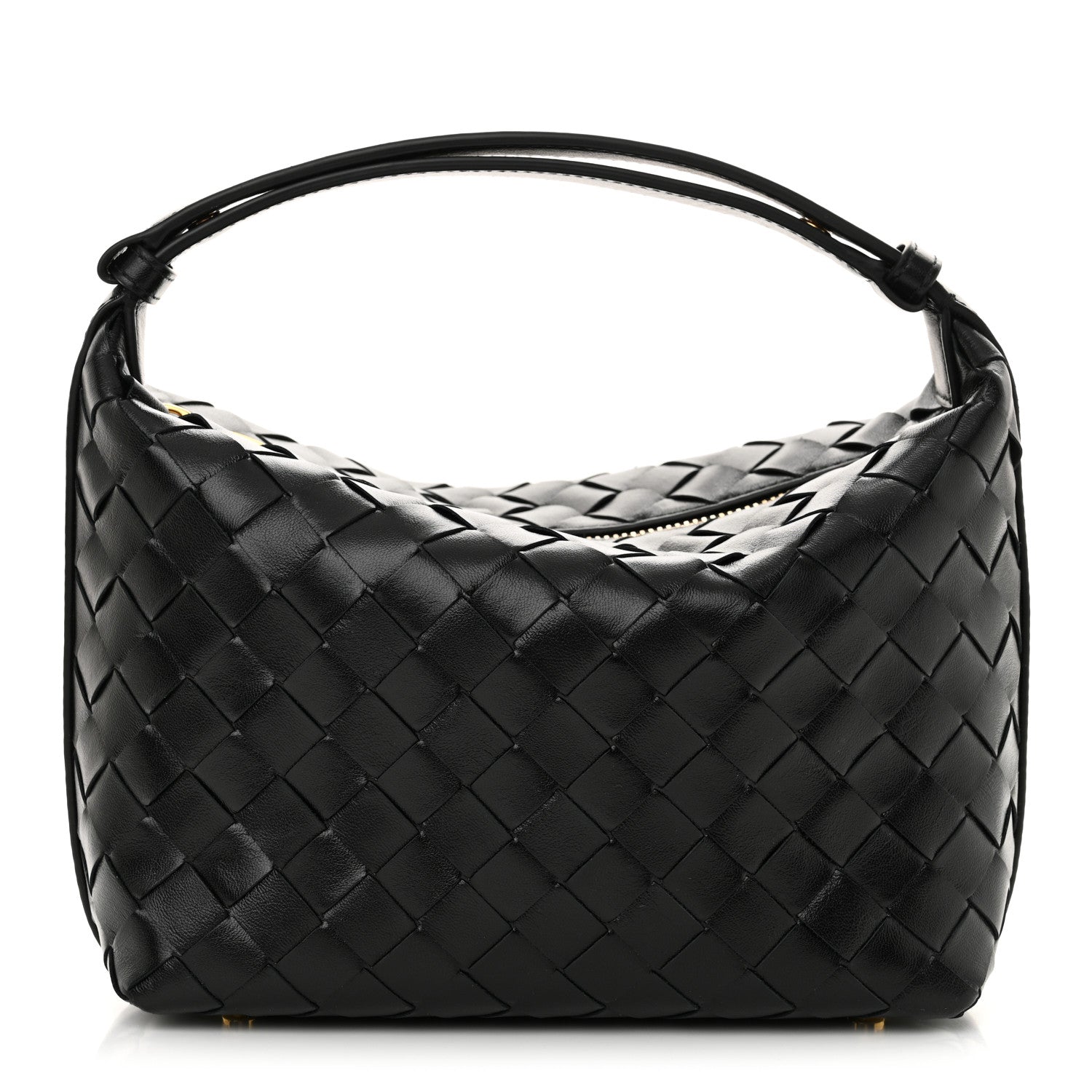 Bottega Veneta Calfskin Nappa Intrecciato Mini Wallace Black 1 of 10