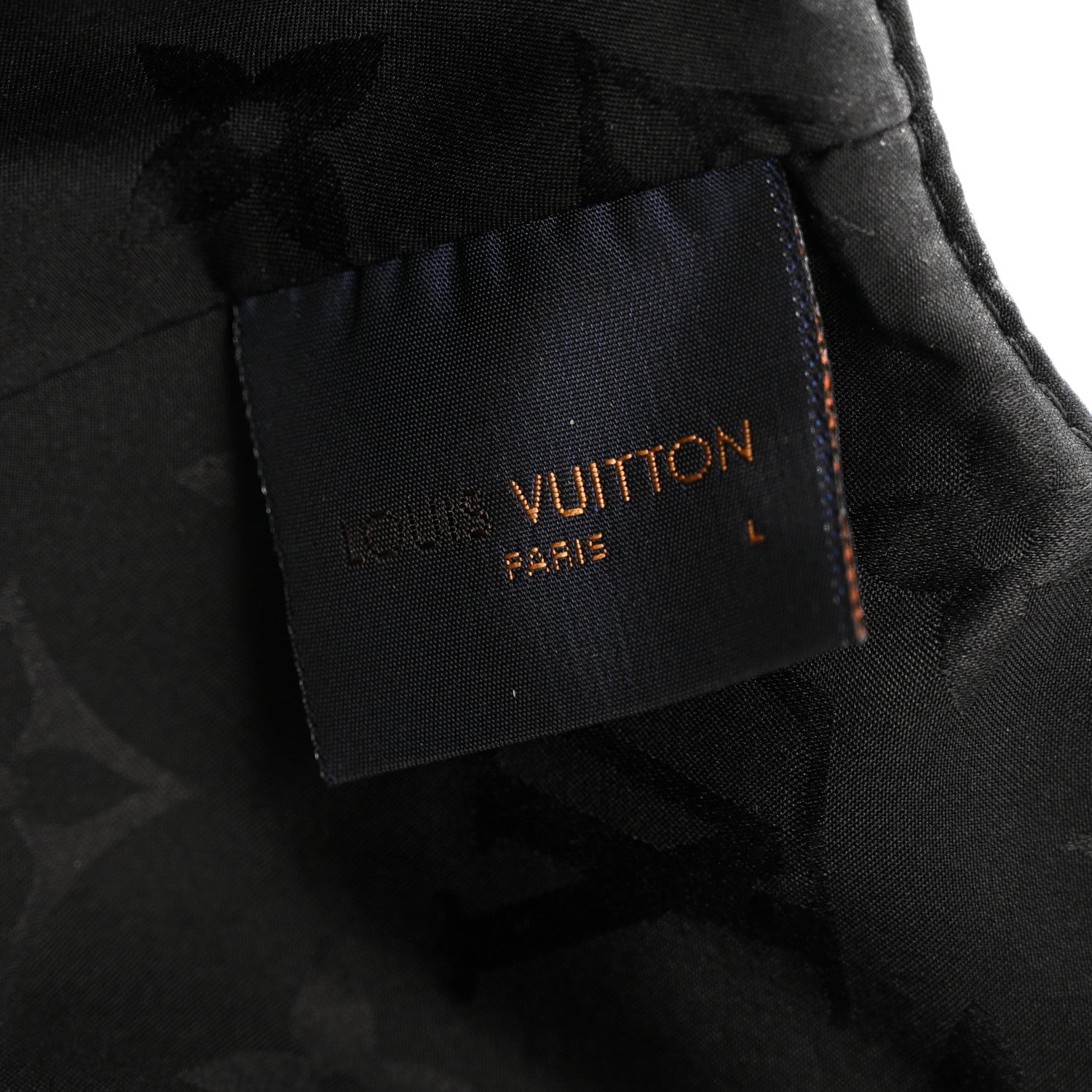 Louis Vuitton Polyester Silk Monogram Cap Ou Pas Cap Mini L Black 8 of 12