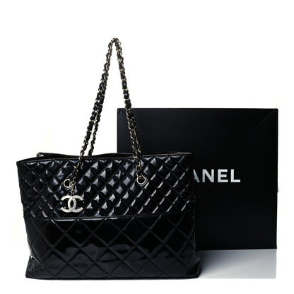 Chanel Vinyl Quilted Large In The Business Tote Black 10 of 10