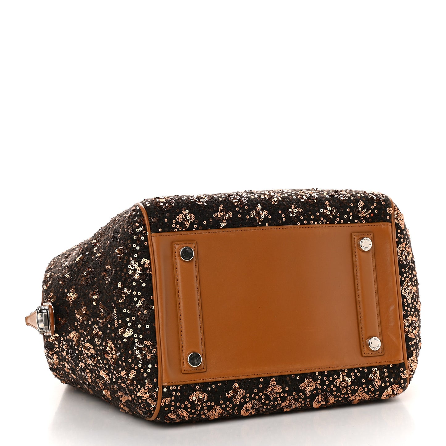Sequin Monogram Sunshine Express North South Gold
